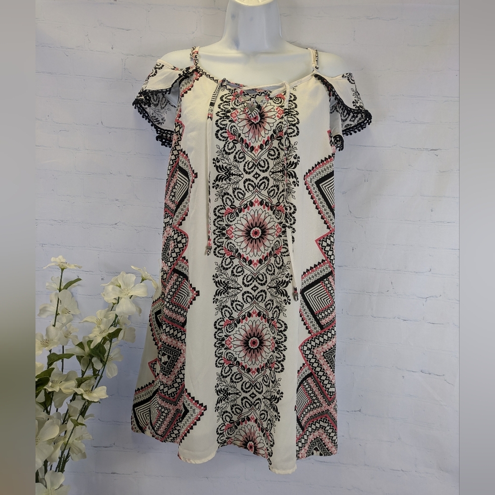 Elegant Women's Geometric Print Dress